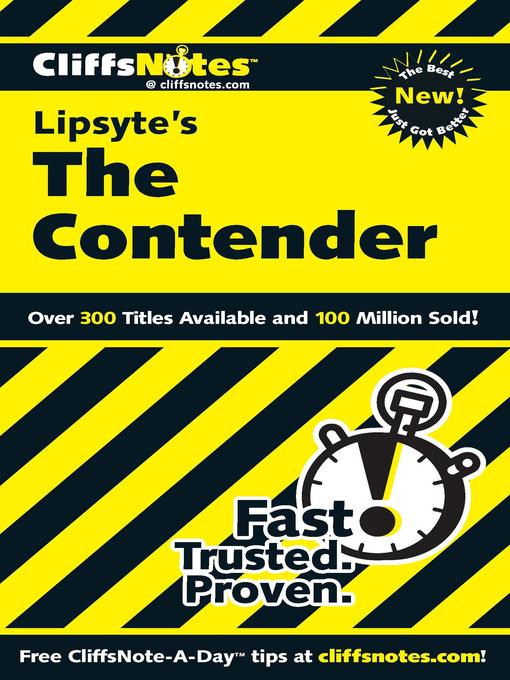 Title details for CliffsNotes on Lipsyte's the Contender by Stanley P Baldwin - Available